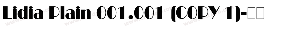 Lidia Plain 001.001 (COPY 1)字体转换